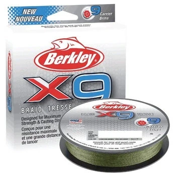 Image de Berkley X9 Braid Low Visibility Green 0,06mm (150m) Tresse pêche