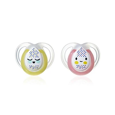 Image de Lot de 2 sucettes closer to nature nuit 0 6m tommee tippee