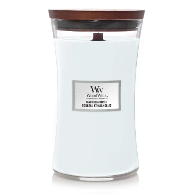 Afbeelding van WoodWick Geurkaars Large Magnolia Birch 18 cm / ø 10