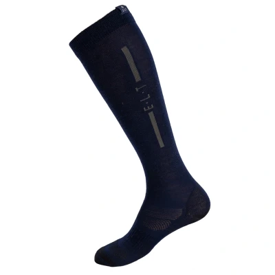 Afbeelding van Elt Paardrijsokken Merino Donkerblauw&amp;Donkergrijs Ruiteraccessoires L