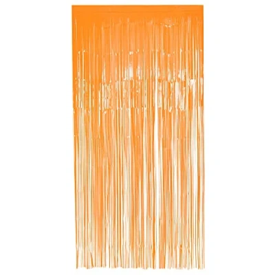 Image de Rideau de porte orange néon 200x100cm