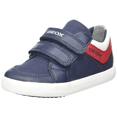 Afbeelding van Geox B Gisli Boy A SneakersBaby Jongens, marineblauw/oranje