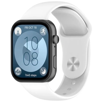 Afbeelding van Siliconen sportband Wit Huawei Fit 3