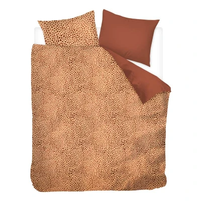 Afbeelding van Snoozing Odus Dekbedovertrek Extra breed 260x200/220 cm Bruin