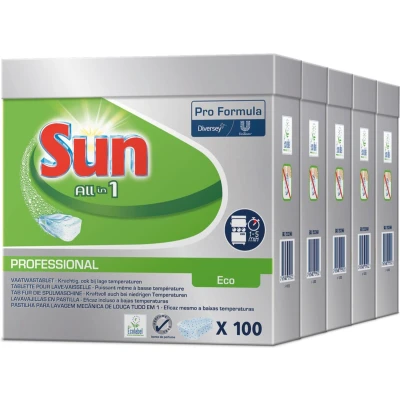 Afbeelding van Sun Pro Formula All in 1 Vaatwastabletten 5 x 100 stuks