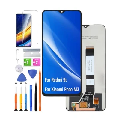 Afbeelding van HLYGZX Origineel Vervangingsscherm voor Redmi 9t LCD scherm, Xiaomi Poco M3 Touchscreen Digitizer Assembly Reparatie Onderdelen Kit