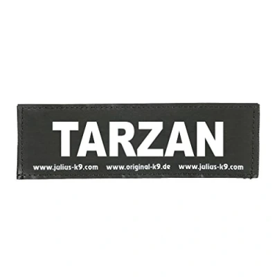Afbeelding van 1 paar Tarzan verwisselbare patches maat S zwart
