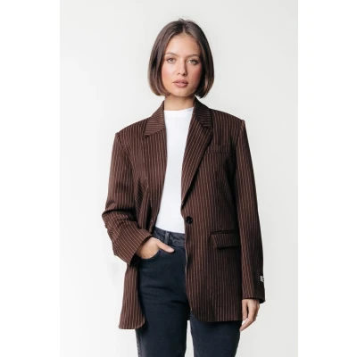 Afbeelding van Colourful Rebel Jesra Pinstripe Blazer XXL