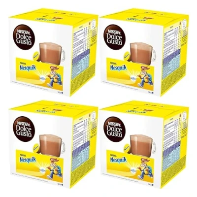 Image de Nescafé Dolce Gusto Nesquik, Lot de 4, 4 x 16 Capsules