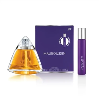 Afbeelding van Mauboussin Originele reisset voor dames: Eau de Parfum 100 ml &amp; Travel Spray 20