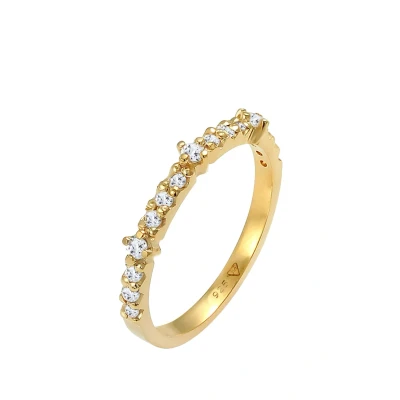 Afbeelding van Elli Classic LOOK Ring goldcoloured, Dames, Maat: 58, Gold/coloured