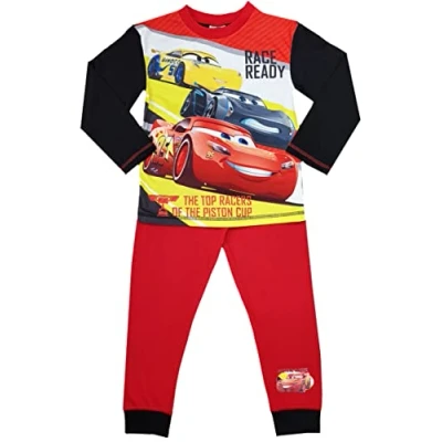 Afbeelding van Cars pyjama maat 140 Disney Race Ready pyama rood met zwart