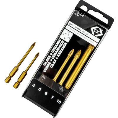 Afbeelding van C.K T3059 Glasboorset 5 delig 4 mm, 6 7 10 mm 1 set(s)