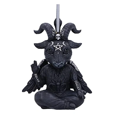 Afbeelding van Nemesis Now Kerstbal Baphoboo Hanging Ornament Zwart
