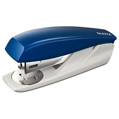 Afbeelding van Leitz Kleine nietmachine, capaciteit 25 vellen, blauw, ergonomische behuizing, incl. nietjes, productlijn NeXXt, 55016035
