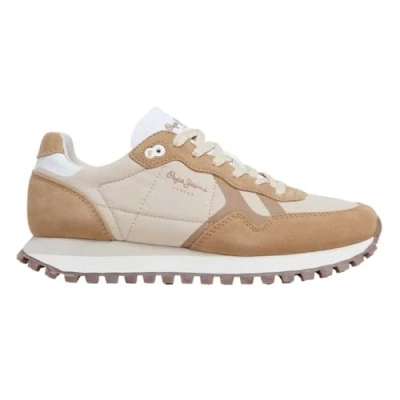 Afbeelding van Pepe Jeans Briton Sneakers laag, Dames, Maat: 37, Sand beige
