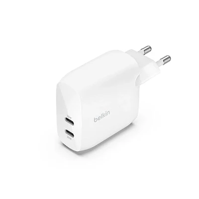 Image de Belkin Chargeur 2 X Usb c Pd 60 W Blanc (wcb010vfwh)
