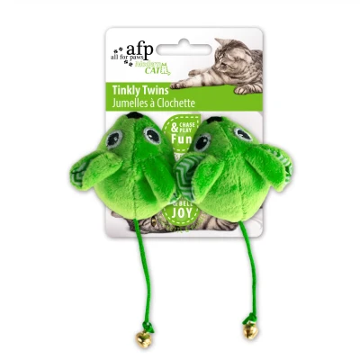 Afbeelding van AFP Modern Cat Tinkly Twins Speelgoed voor katten Kattenspeelgoed Kattenspeeltjes