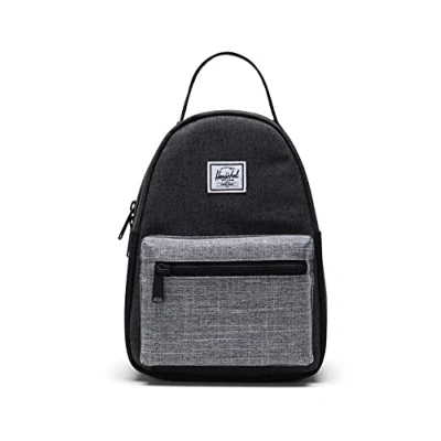 Afbeelding van Herschel Rugzak Nova Mini Backpack 9L Black Crosshatch / Raven Zwart Grijs