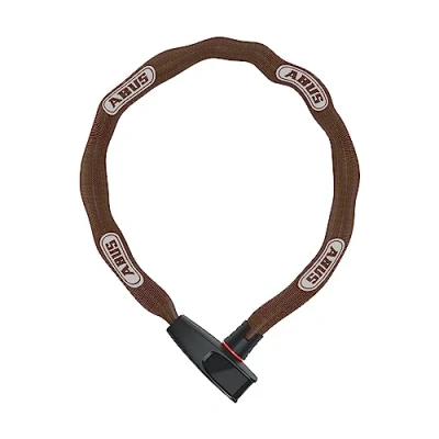 Afbeelding van ABUS Catena 6806K Kettingslot met kunststof ommanteling, vierkante ketting veiligheidsniveau 6 85 cm, bruin