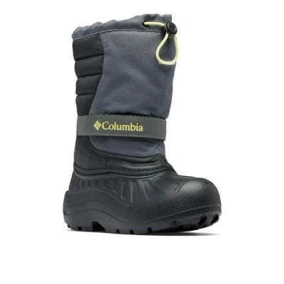 Afbeelding van Columbia Youth Powderbug Unisex Snowboardschoen voor kinderen, Maat: 39, Dark grey/black Textiel/ synthetisch