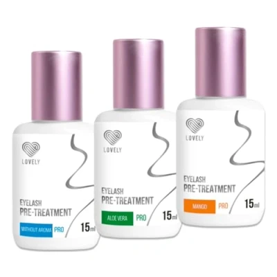 Afbeelding van Wimperverlenging, reiniger, vetoplosser, ontvetter voor voorbehandeling, Lovelly, producttype: aloë 15 ml