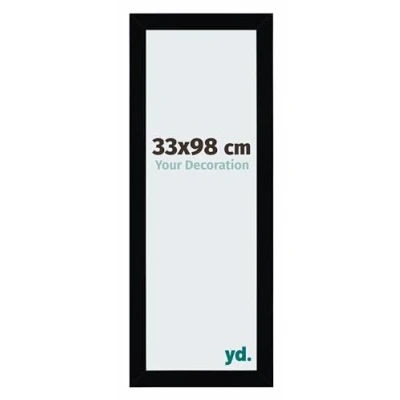Afbeelding van Fotolijst 33x98 cm MDF Zwart Hoogglans Mura