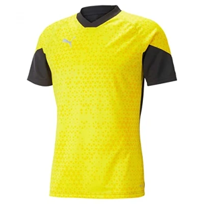 Afbeelding van Puma Team Cup T Shirt Heren Geel / Zwart Maat: 3XL