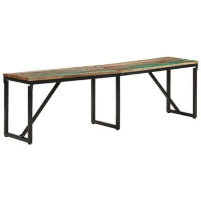 Afbeelding van vidaXL Bankje 160x35x46 cm massief gerecycled hout
