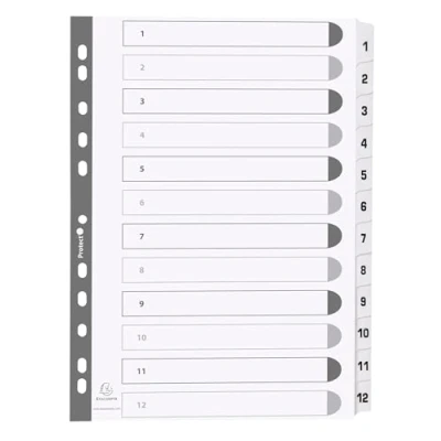 Afbeelding van Exacompta MWD1 12Z 25x Intercal.carte blanc