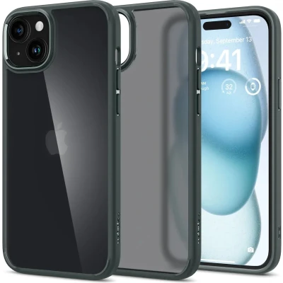 Afbeelding van Spigen Ultra Hybrid hoesje voor iPhone 15 Groen