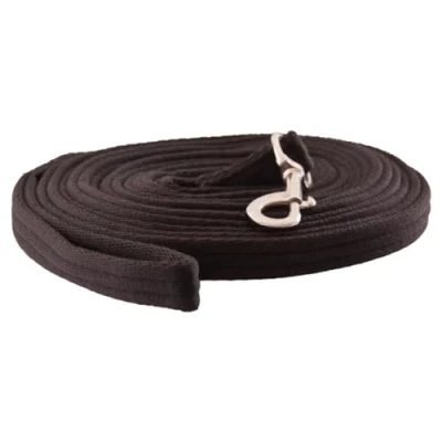 Afbeelding van Premiere Longeerlijn Softgrip Musketon Zwart 8m