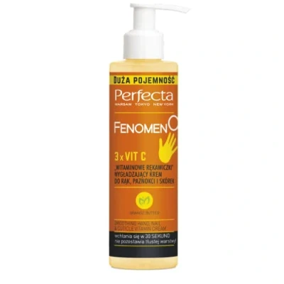 Afbeelding van PERFECTA _Fenomen C Witaminowe rêkawiczki wyg3adzaj¹cy krem do r¹k paznokci i skórek 195 ml