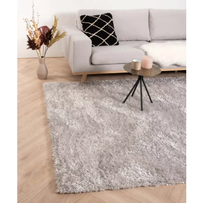 Afbeelding van Hoogpolig Vloerkleed Velours Posh Lichtzilver 80x150 Cm