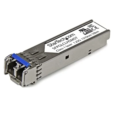 Image de StarTech.com Cisco Compatible module transceiver SFP Gigabit mini GBIC à fibre optique monomode / multi mode LC 10 km transmetteur (mini GBIC) Ethernet