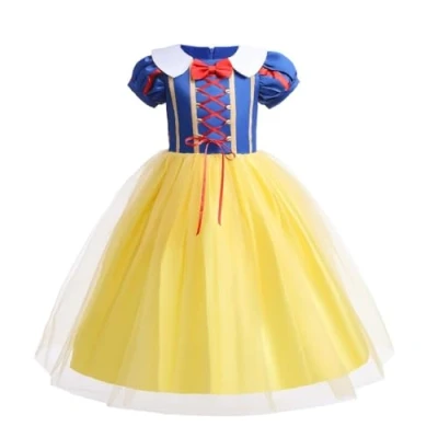Afbeelding van Lito Angels Deguisement Robe Princesse Blanche Neige Bebe Fille, Costume d&#039;halloween Anniversaire Fete Carnaval, Taille 9 12 mois, Style A