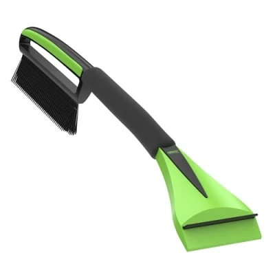 Afbeelding van AUPROTEC Auto sneeuwborstel met ijskrabber 2 in 1 comfort soft grip antislip ASE zwart groen