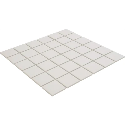 Afbeelding van The Mosaic Factory London Vierkant Super White 4,8x4,8 cm