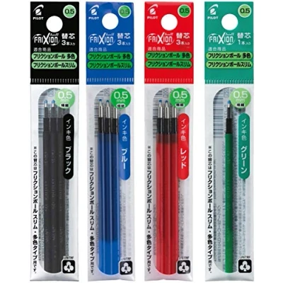 Afbeelding van Pilot FriXion Ball 4 rollerbalpenvullingen, kleuren, 0,5 mm