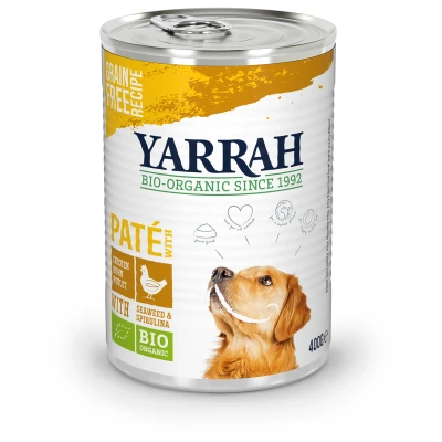 Afbeelding van Yarrah Bio Alu Pate Graanvrij Hondenvoer Kip Zeewier 400 g