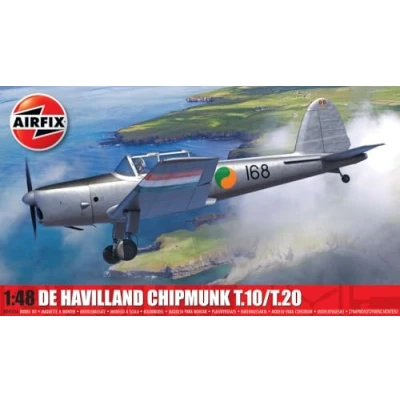 Afbeelding van 1:48 Airfix 04105A De Havilland Canada DHC 1 Chipmunk T.10/T.20 Propeller Vliegtuig Plastic Modelbouwpakket