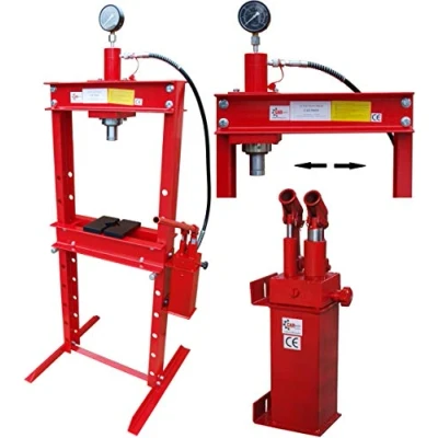 Afbeelding van Carmax Werkplaatspers, hydraulische pers 20 t met 2 pompen, framepers