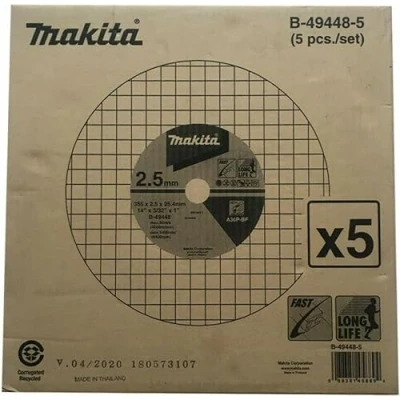 Image de MAKITA B 49448 5 disque à tronçonner 355 x 25,4 mm, A36P (5 pièces)