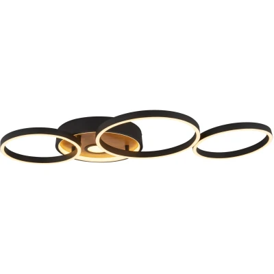 Afbeelding van Plafondlamp Curio Inbouw, houtlook