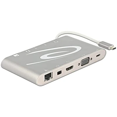 Afbeelding van Delock Laptopdockingstation 4K Geschikt voor merk: Universeel Incl. laadfunctie