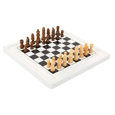 Afbeelding van small foot Chess and Draughts Board Game