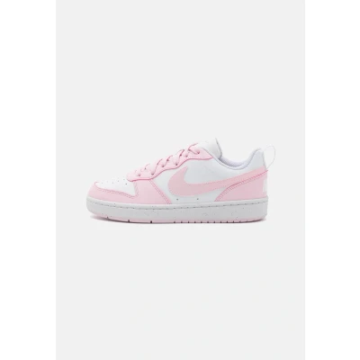 Afbeelding van Nike Sportswear Court Borough Recraft Unisex Sneakers laag voor kinderen, Maat: 36, White/pink foam Imitatieleer/ textiel