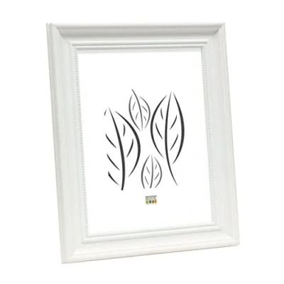 Afbeelding van Deknudt Frames fotolijst S45HF1 wit parelbiesje foto 20x28 cm