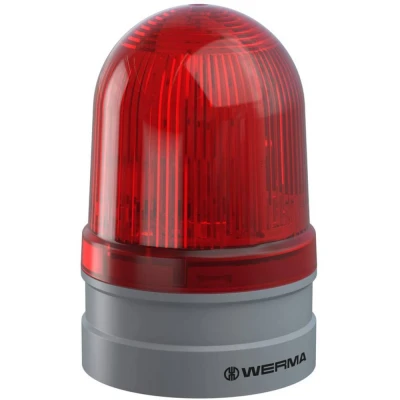 Afbeelding van Werma Signaltechnik Signaallamp Midi Rotating 12/24V AC/DC RD 261.140.70 Rood 12 V/DC