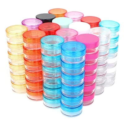 Afbeelding van Jubaopen 96 stuks lege cosmetische potjes, containers, 5 ml, monsterpotje crème voor monsterlotion (5 12 kleuren)